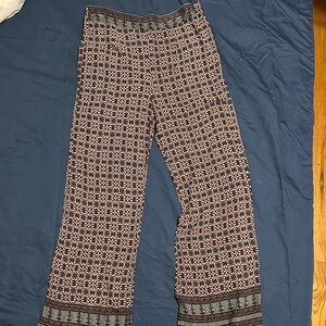 Elegant Geometric Wide-Leg Pants